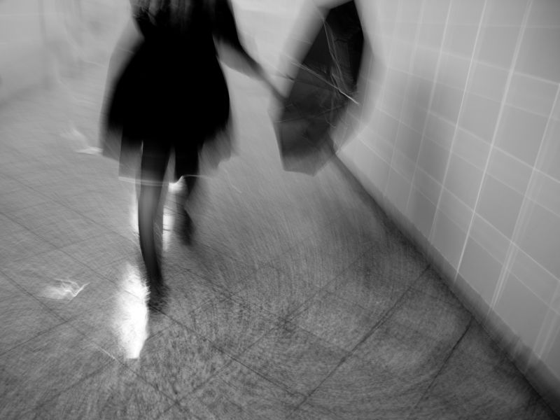 ulice,městský,Berlín,Pohyb,rozmazat,deštník