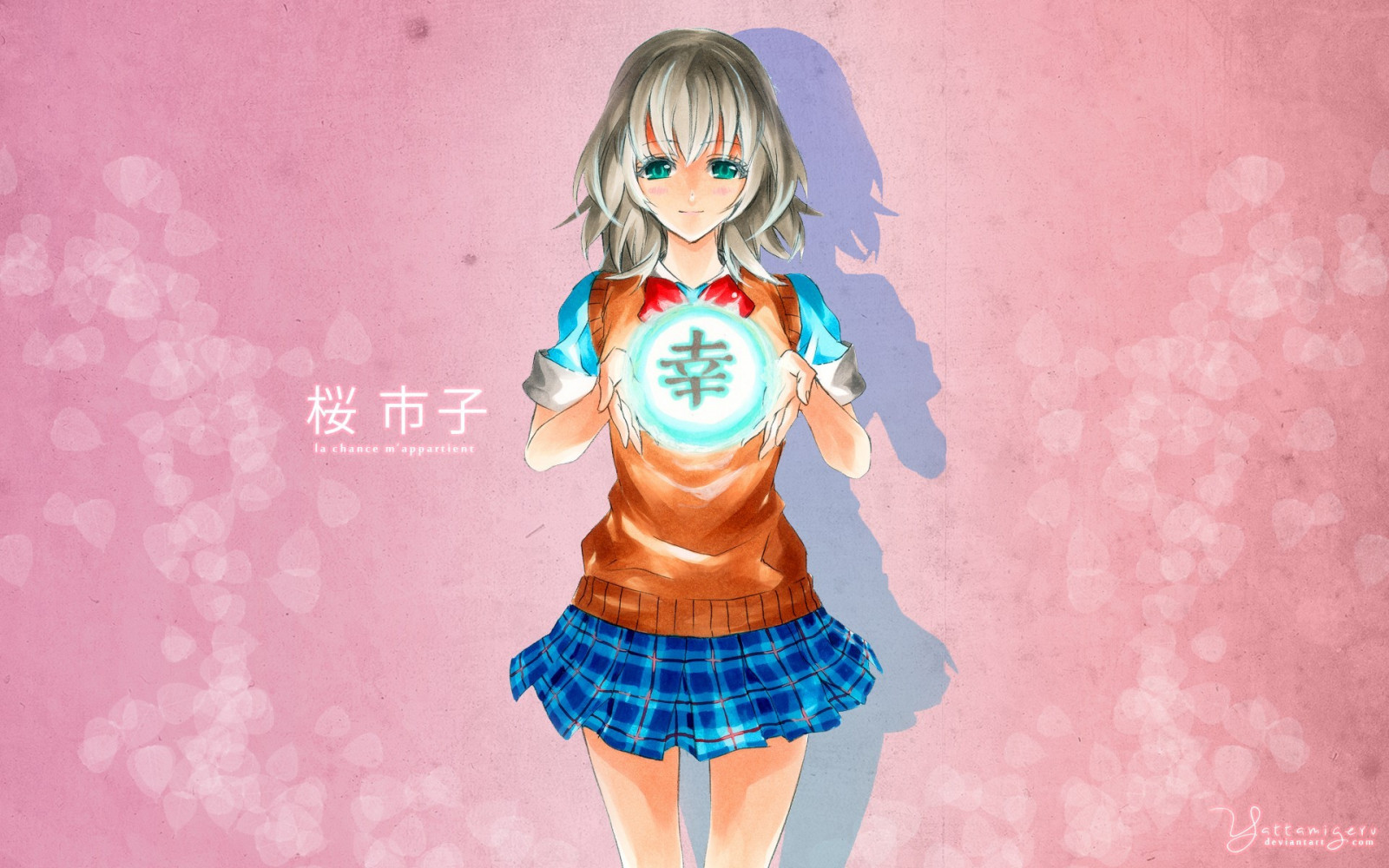 ilustrace, anime, anime dívky, Hračka, růžový, Binbougami ga, Sakura Ichiko