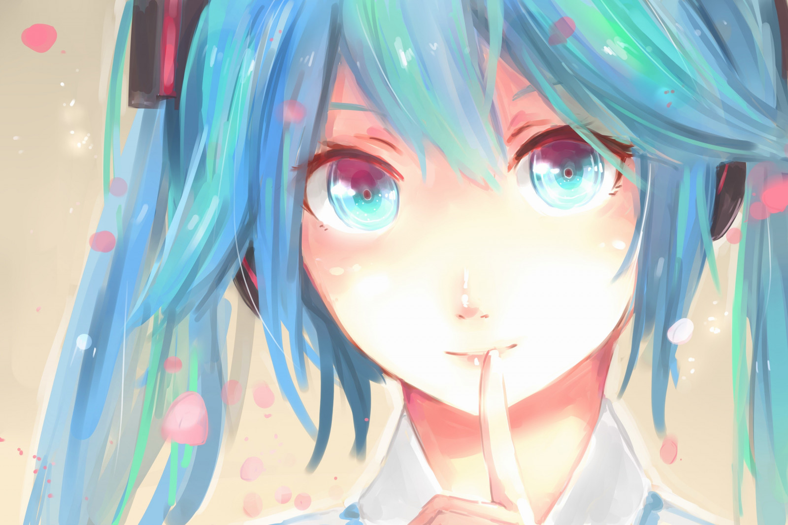 illustration, anime, Anime piger, Blåt hår, blå øjne, kunstværk, blå, sort hår, Vocaloid, Hatsune Miku, twintails, mangaka