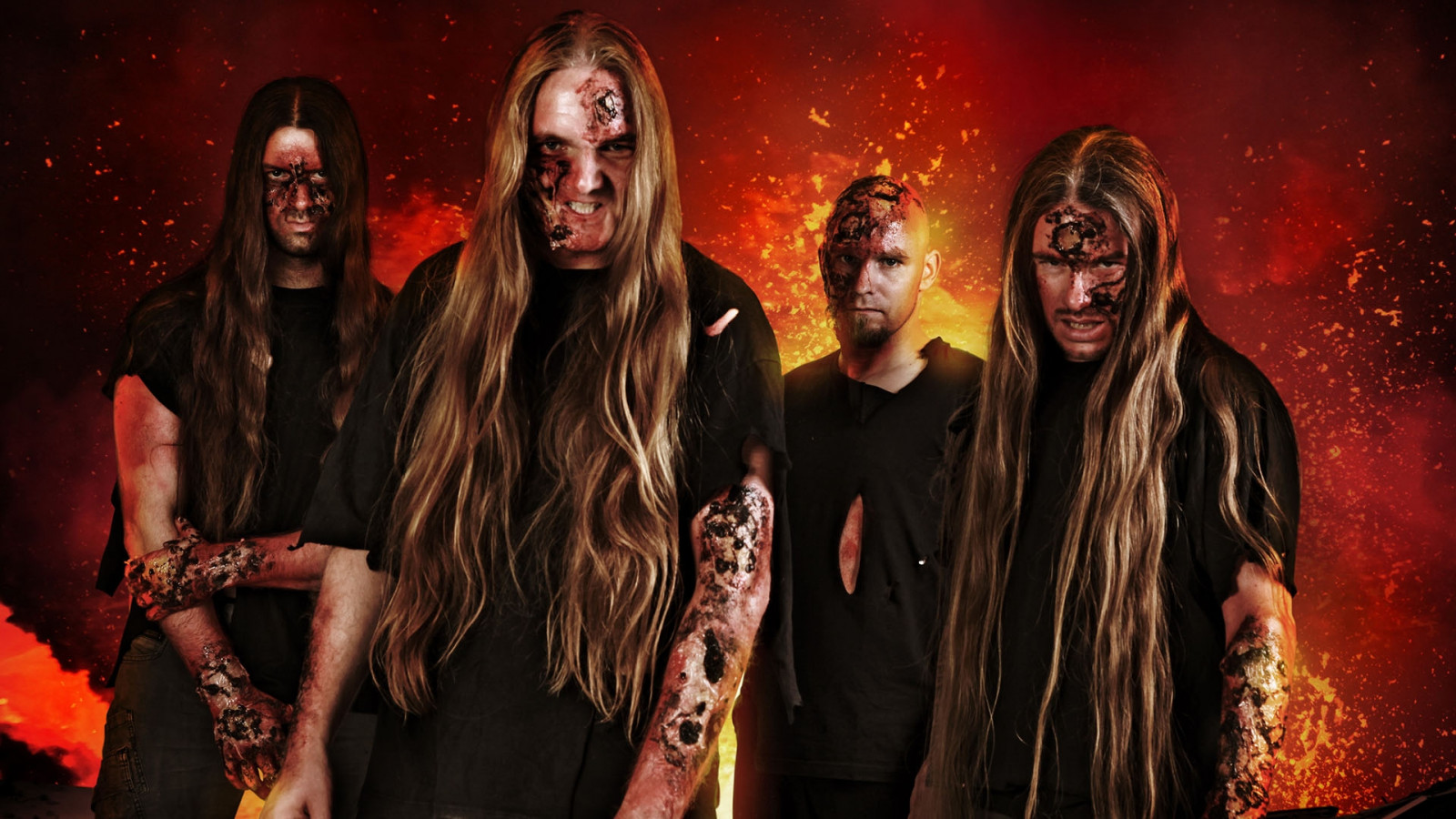 vlasy, maso, Legion of the Damned, tma, obraz, grafika, počítač tapeta