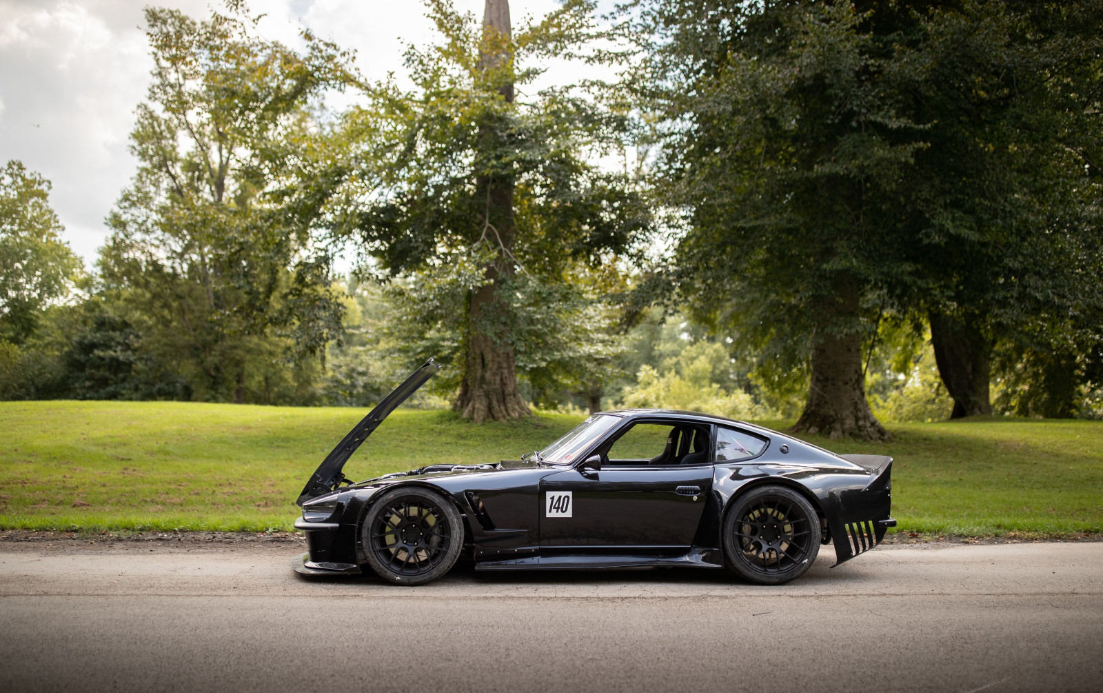 Wallpaper Nissan Fairlady Z, black cars, race cars, Japanese cars