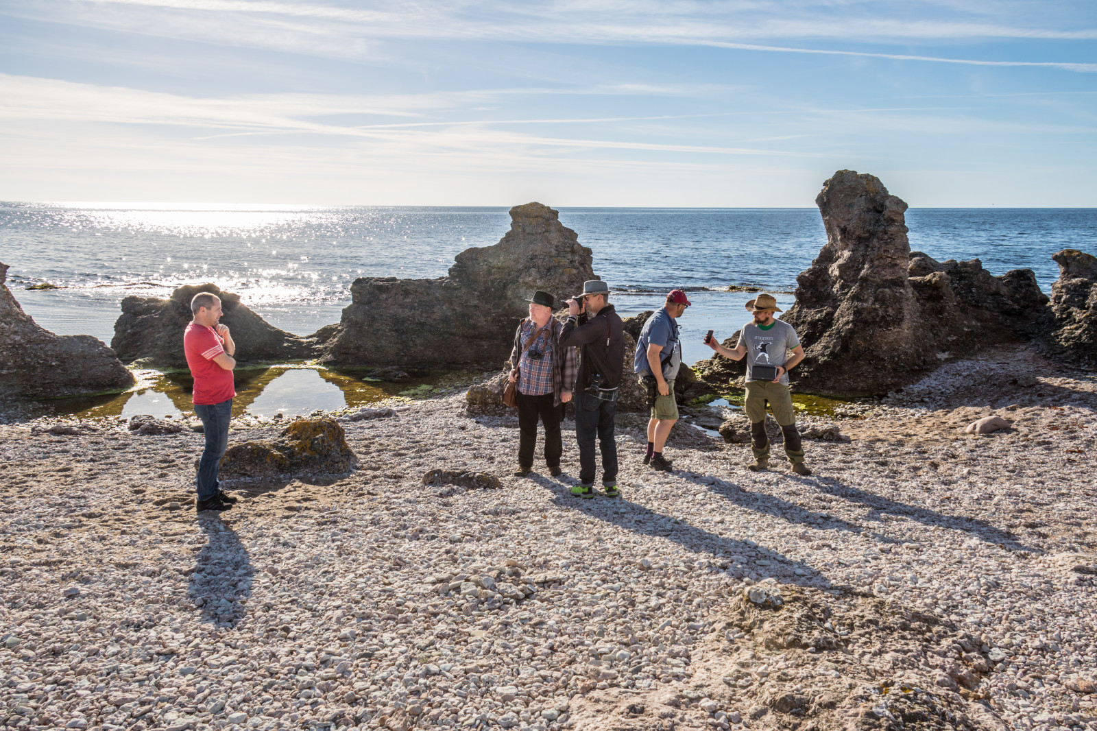 lidé, moře, Skála, pobřeží, pláž, Cestovní ruch, pobřeží, útes, pelerína, chůze, dovolená, Terén, cestovat, hora, oceán, m nniska, Gotland, holmh Llar, attackfoto, attackfoto8, patrik, dobrodružství, geologie