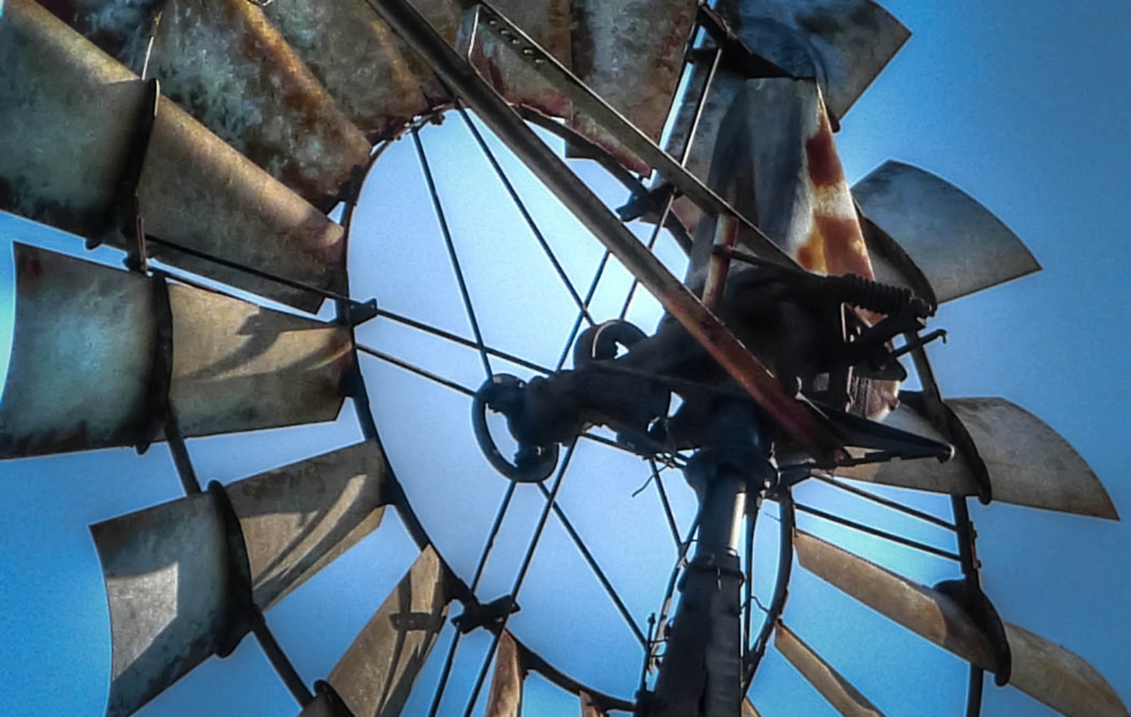 větrný mlýn, Středozápad, americana, rurallife, Primitivemachine