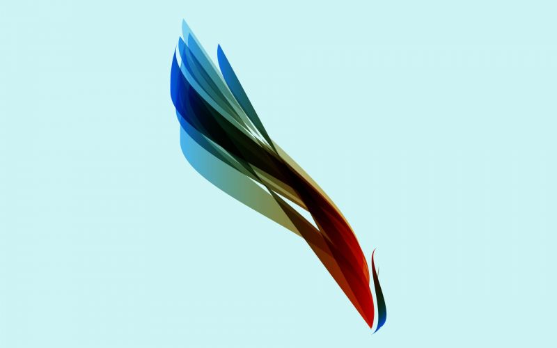 fugl, figur, lys, blad, blomst, baggrund