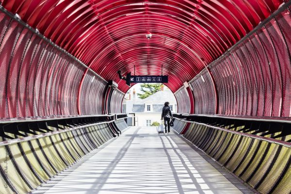architecture,Mars,escalator,tunnel,transport,noir