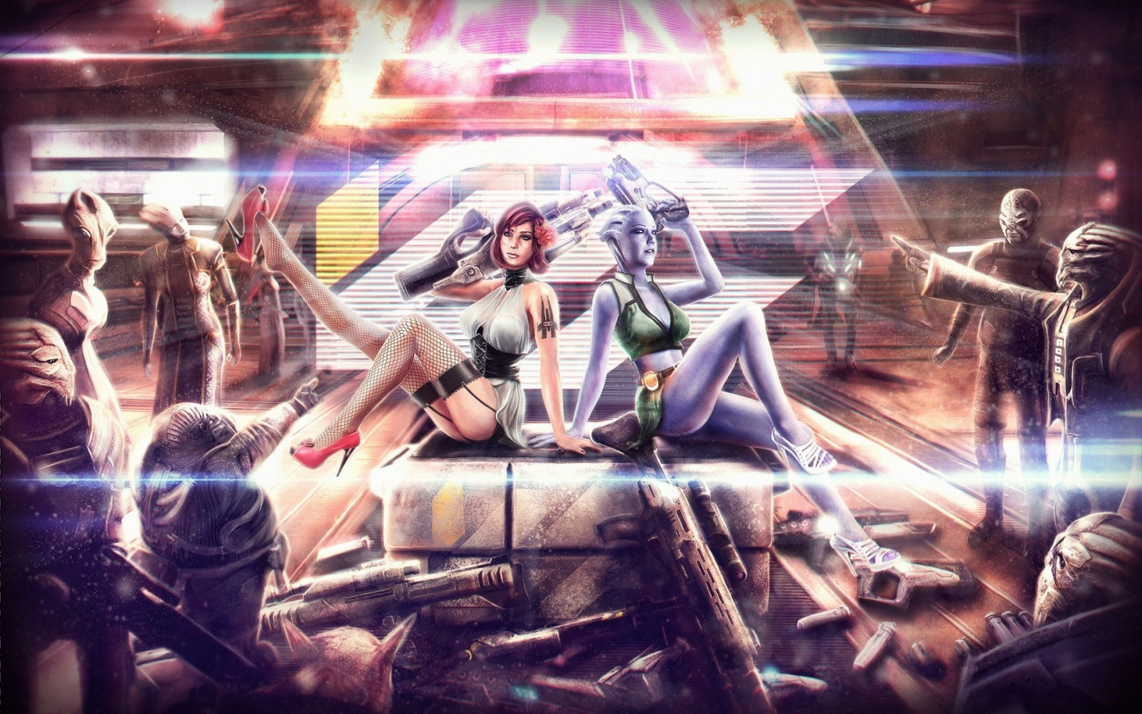 computerspil, Masseffekt, anime, spil, skærmbillede, musikteater, pc spil