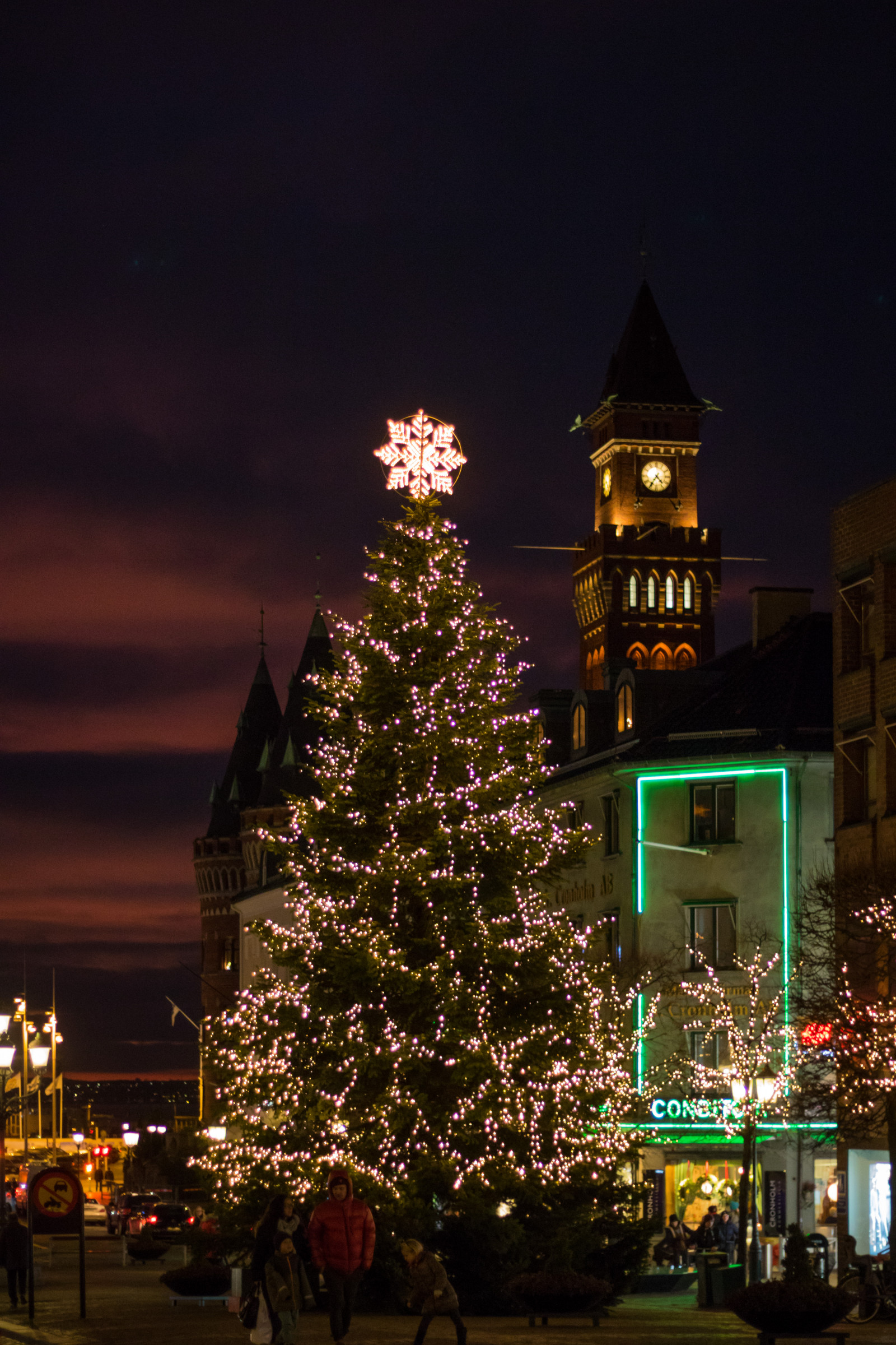 noc, večer, Vánoční strom, Vánoce, Dovolená, Vánoční osvětlení, světlo, strom, Vánoce, osvětlení, dekorace, vánoční strom, julgran, července, helsingborg, exif modelu canoneos760d, geocountry, Kamera aby kánon, geocity, Model fotoaparátu canoneos760d, geostate, geolocation, exif aby kánon, exif isospeed 1250, exif focallength 50mm, belysning, EXIF ef50mmf18stm čočka, EXIF otvor 20, dřevina, vánoční dekorace