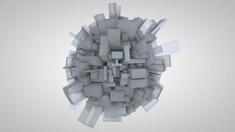 abstraktní, 3D, koule, Cinema 4D, prostor, CGI abstraktní, 3D, koule, Cinema 4D, prostor, CGI