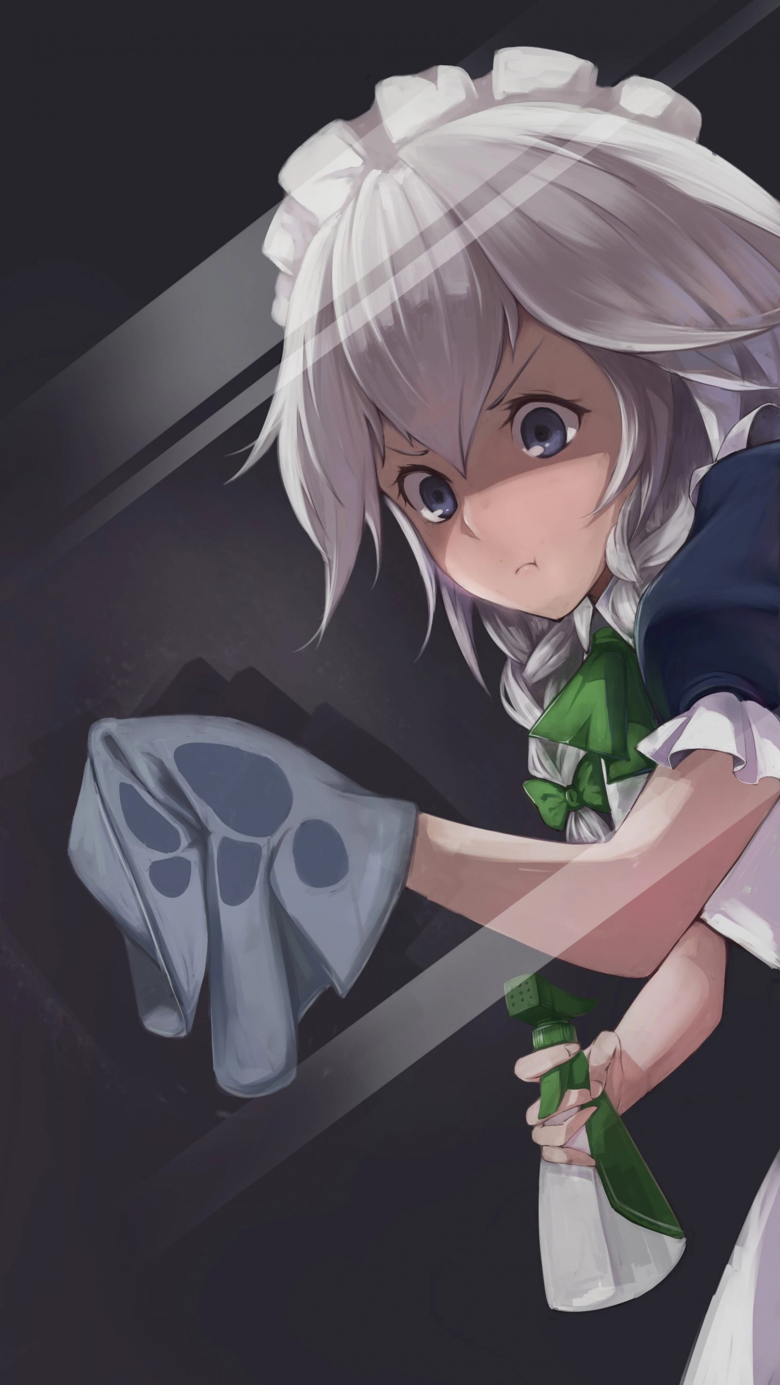 ilustrace, anime, anime dívky, Touhou, služka, Izayoi Sakuya, mangaka
