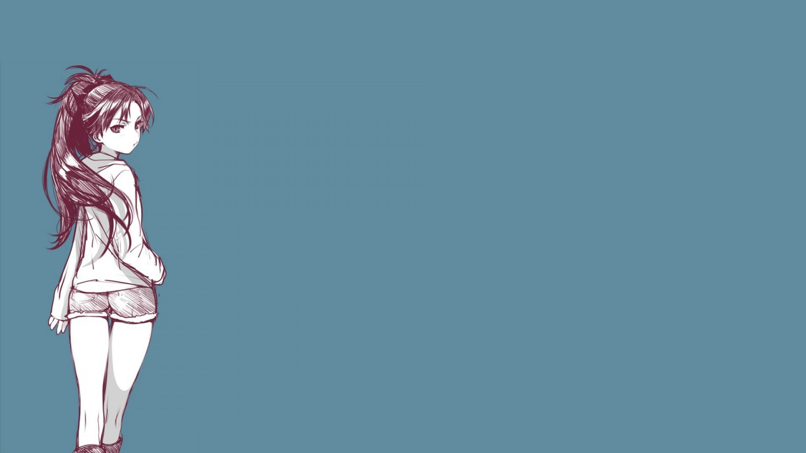 výkres, ilustrace, anime, Mahou Shoujo Madoka Magica, Sakura Kyouko, ruka, skica, 1920x1080 px