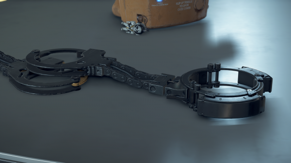 metal,handcuffs,Kojima Productions,Death Stranding,Ludens,chains