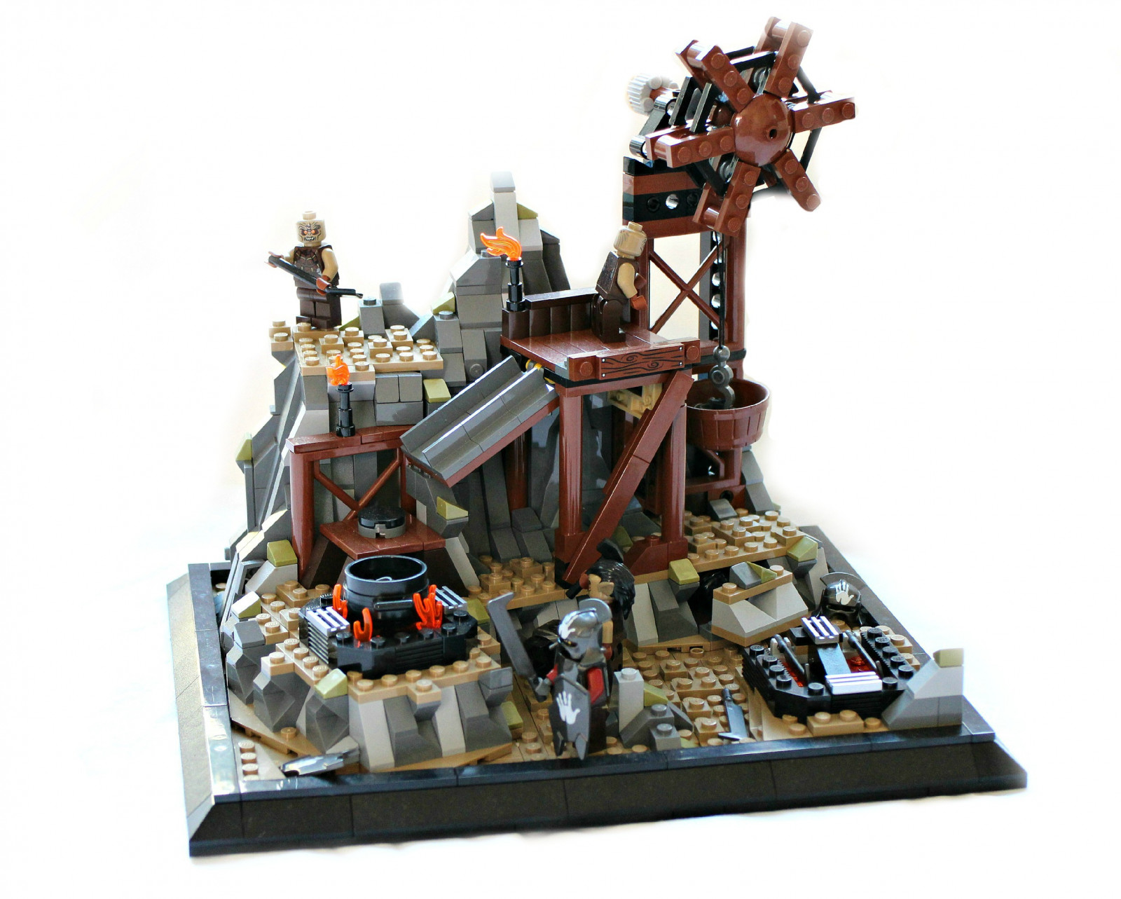 kroužky, LEGO, pevnost, Hračka, ork, pán, Oldmodelsnewphotos