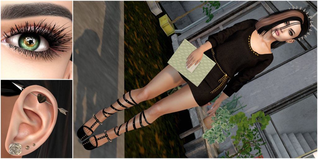 aplikátorů, Černá, chicchica, emilyc, móda, ženský, groupgifts, kokolores, labelmotion, lepunk, makeup, pletivo, moda, Nový, pumec, druhý život, styl, odběratel, thechapterfour, thedarknessmonthlyevent, aksinjaeyes, cleophalashes, dresschile, zázvor, oči, řasy, šaty, obuv, čelenka, podpatky, uši, vlasy, zápisník, SL, 2life, dívka, virtuální svět