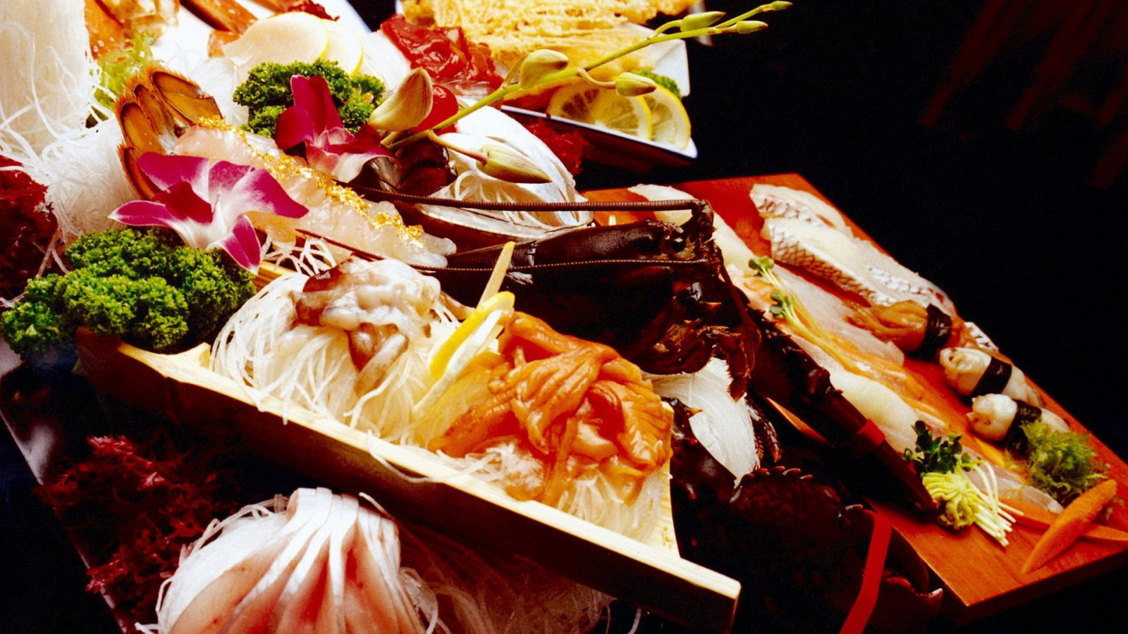 mad, blomster, restaurant, fisk og skaldyr, sushi, måltid, køkken, buffet, Følelse, fad, asiatisk mad, japanske køkken, Osechi Ryouri