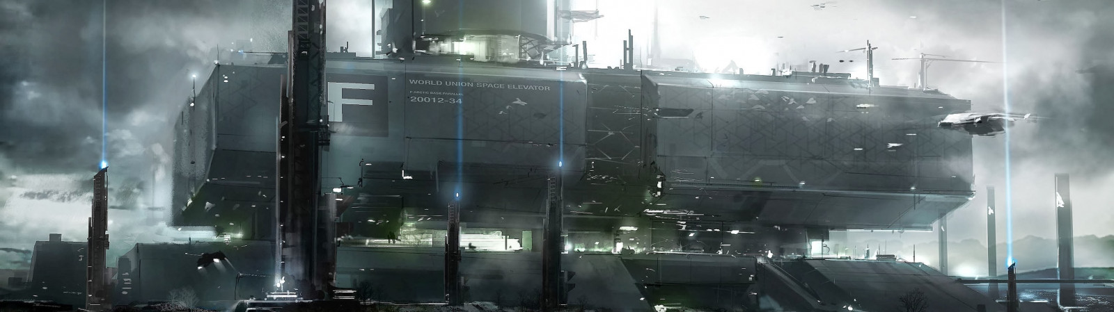 veicolo, opera d'arte, fantascienza, trasporto, fabbrica, nave fantasma, tempo metereologico, immagine dello schermo, industria