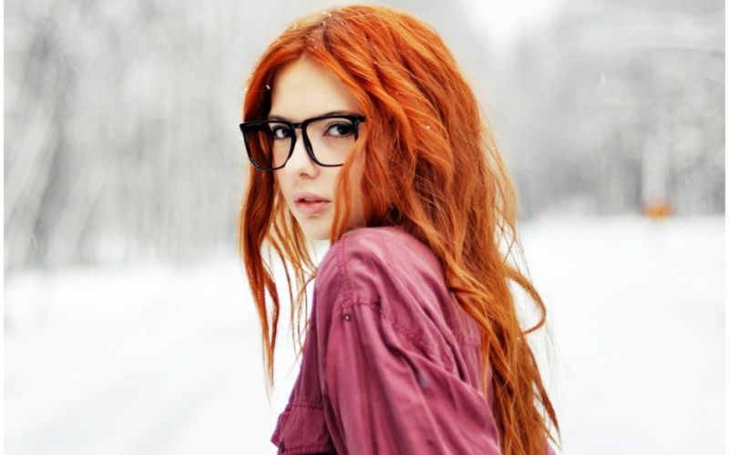 ryšavý, model, dlouhé vlasy, sluneční brýle, brýle, tvář ryšavý, model, dlouhé vlasy, sluneční brýle, brýle, tvář