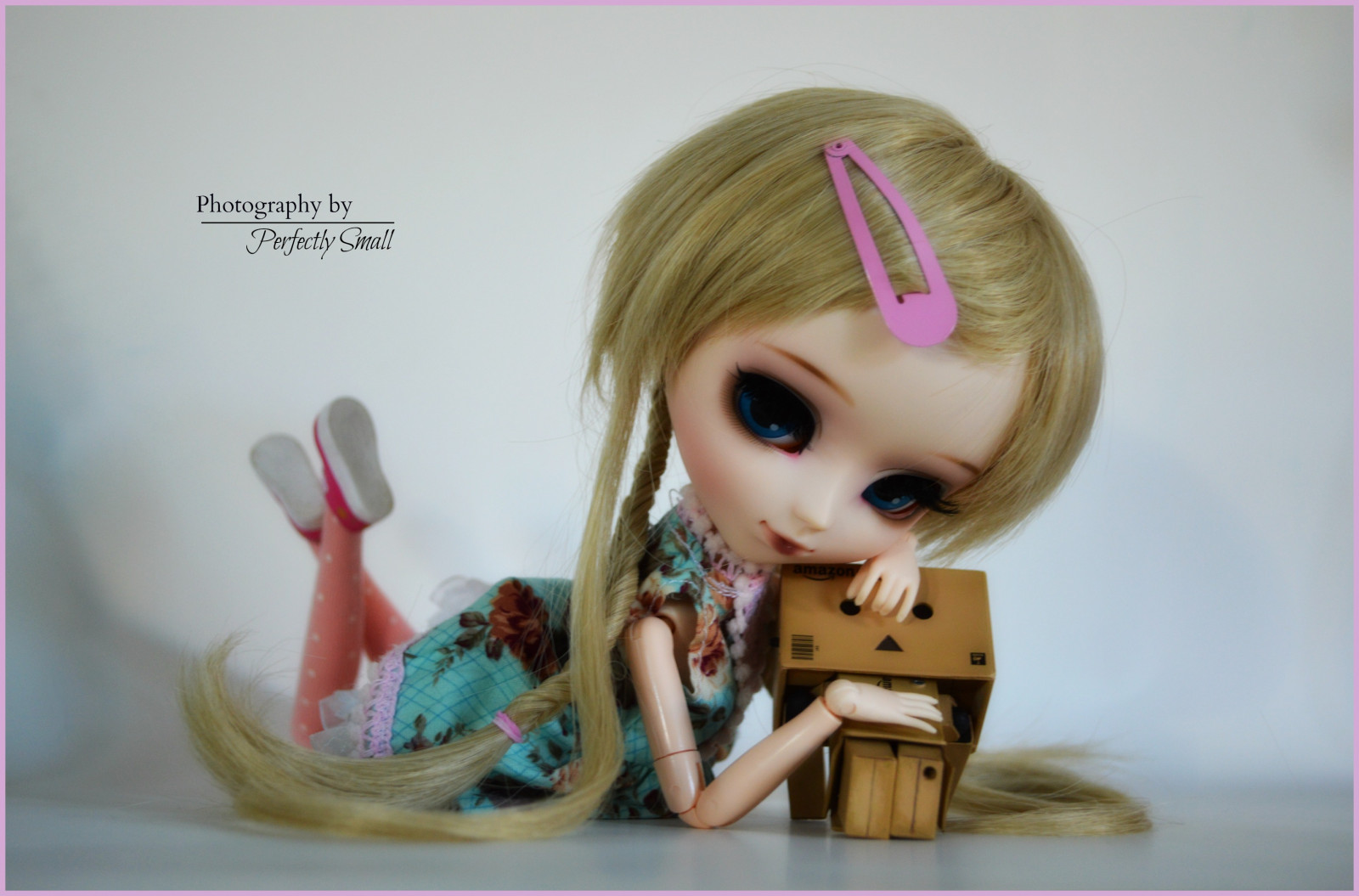 Wallpaper blonde, eyes, blue, eyelashes, Toy, Danbo, pink, skin, doll