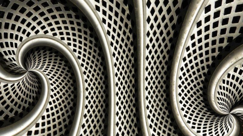 digitální umění, černobílý, spirála, symetrie, kruh, tvary digitální umění, černobílý, spirála, symetrie, kruh, tvary
