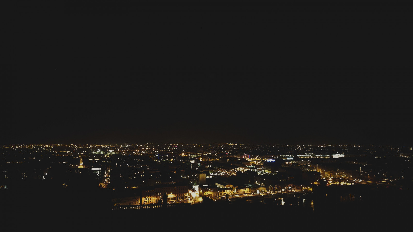 paesaggio, luci, città, paesaggio urbano, notte, cielo, fotografia, orizzonte, sera, orizzonte, cielo notturno, atmosfera, panorama, Francia, crepuscolo, Lione, alba, oscurità, atmosfera della terra, insediamento umano, fotografia aerea, 3264x1836 px