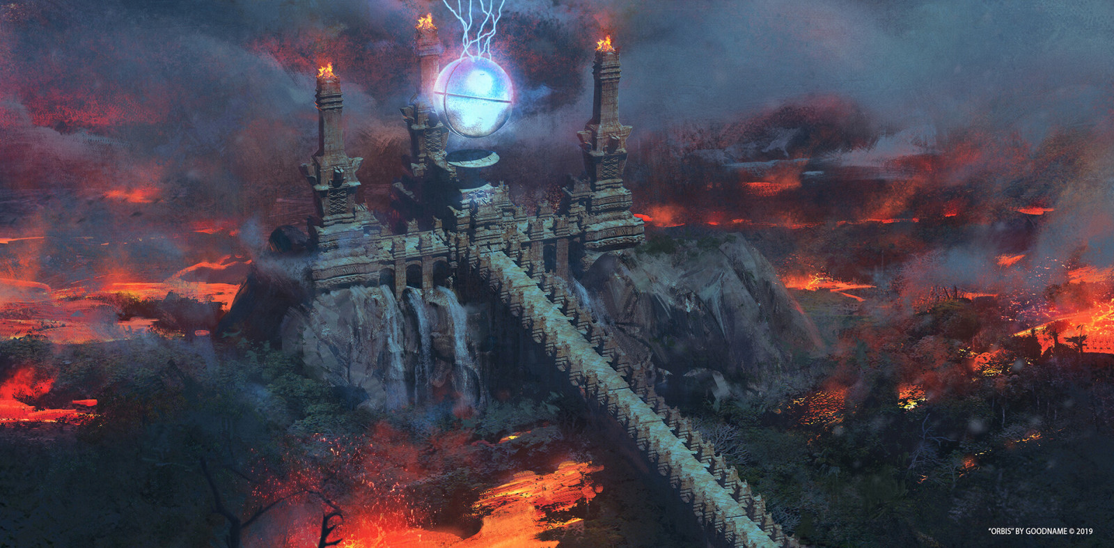 Erikas Perl, Příroda, brány, řeka, láva