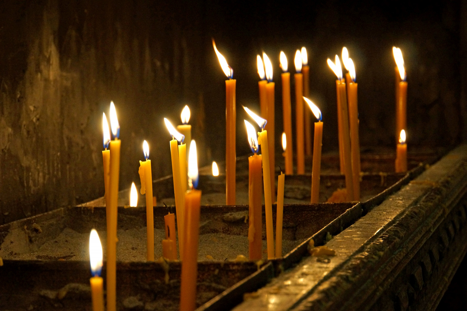 lys, lys, belysning, nat, mørke, flamme