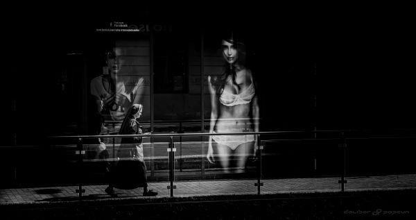 black, women, monochrome, night, contrast, white