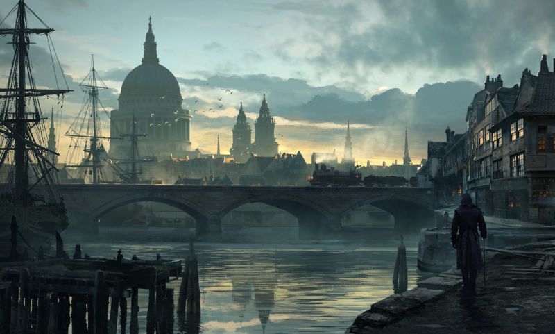 video games, artwork, cityscape, reflection, evening, morning video games, artwork, cityscape, reflection, evening, morning