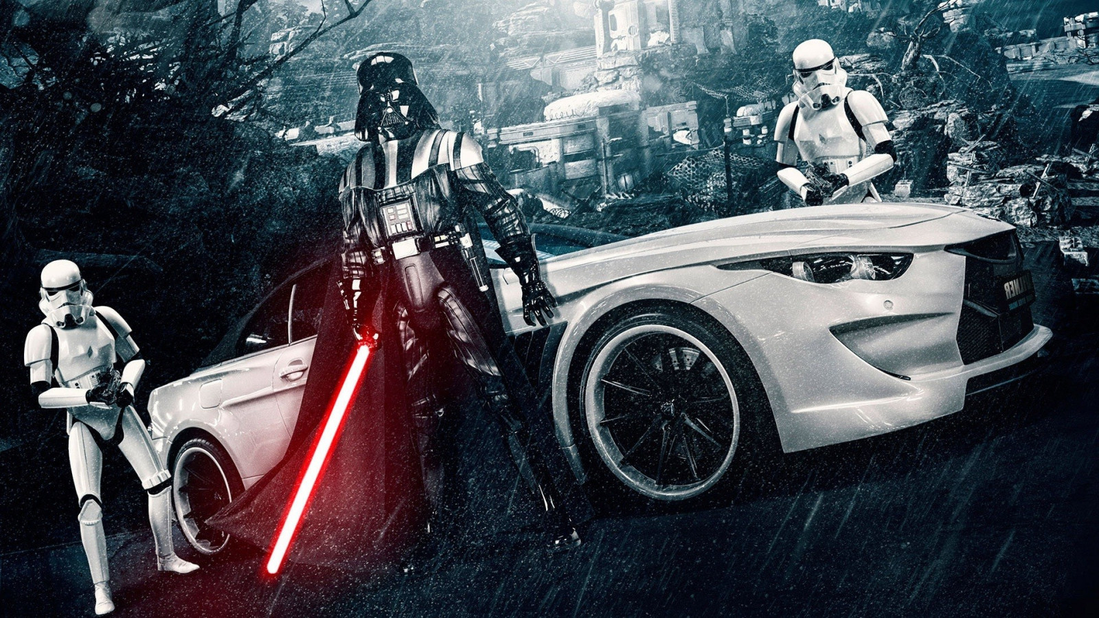 Hvězdné války, auto, vozidlo, fotografování, Darth Vader, sportovní auto, kolo, okraj, 1920x1080 px, počítač tapeta, Černý a bílý, pozemní vozidla, automobilového designu, automobilový exteriér, luxusní vůz, kompaktní vůz, motorové vozidlo, osobní luxusní automobil, výkonné auto, městské auto, auto part, automotive wheel system