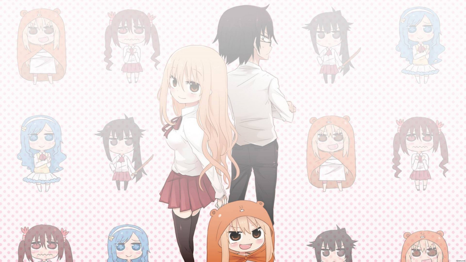 tegning, illustration, anime, tegneserie, mønster, mærke, Himouto Umaru chan, Doma Umaru, Nana Ebina, Taihei Doma, Doma Taihei, skitse, skrifttype, mangaka, produkt