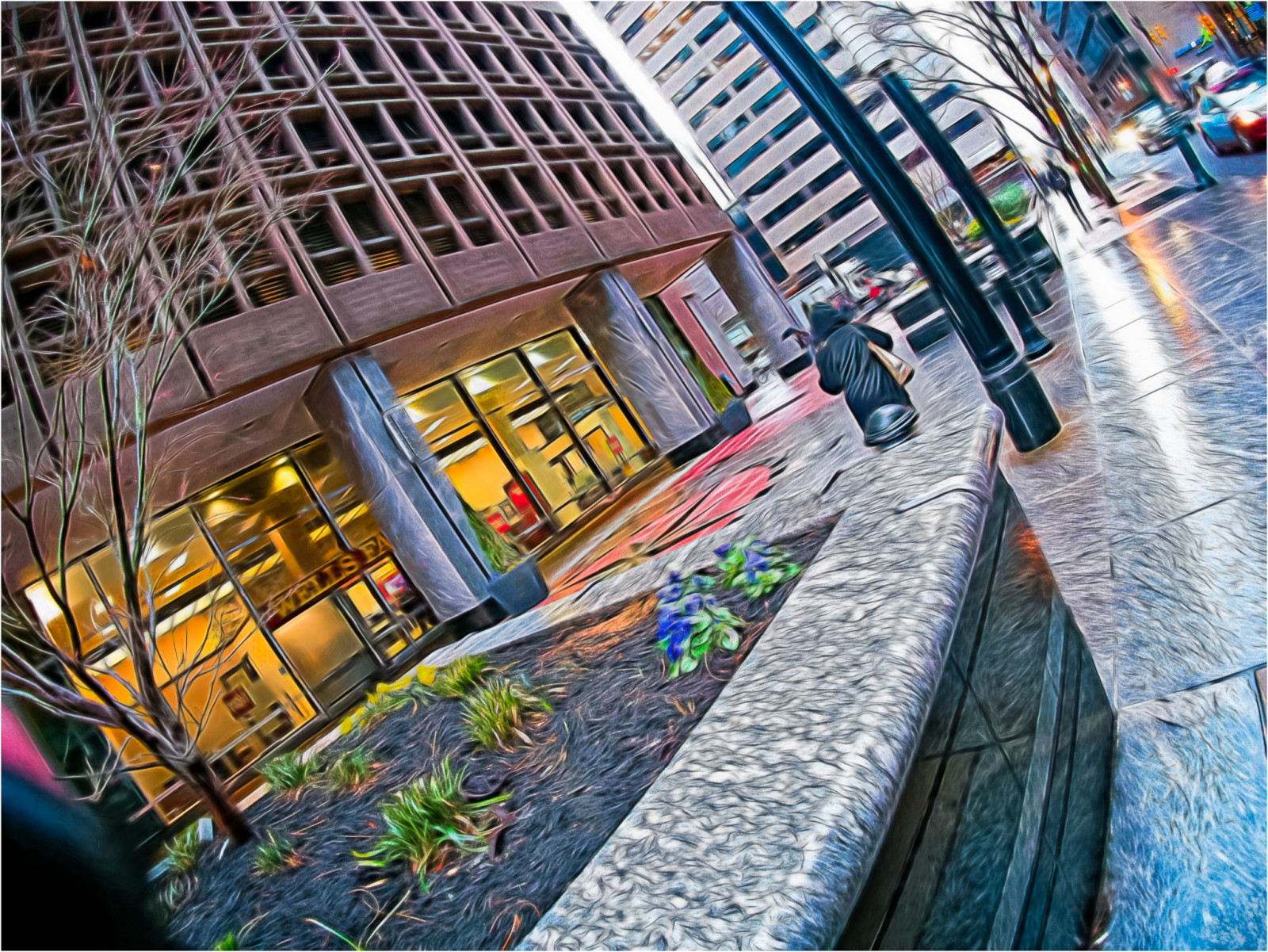 město, modrý, světlo, Červené, městský, bílý, budova, zelená, mokrý, voda, sklenka, déšť, počasí, architektura, Photoshop, odrazy, beton, Šedá, intenzivní, den, záře, panoráma města, úhel, availablelight, ocel, rybí oko, Panasonic, olistění, pa, DXO, nik, philly, dojmy, Topas, Lightroom, M43, layermask, gm1, LR5, colorefex2, pppainting, Bcl0980, dxo10, 09mmf80