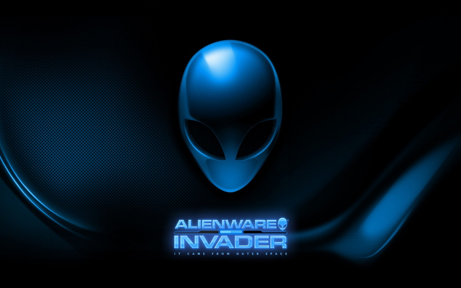 logo, blu, Alienware, oscurità, immagine dello schermo, sfondo del computer