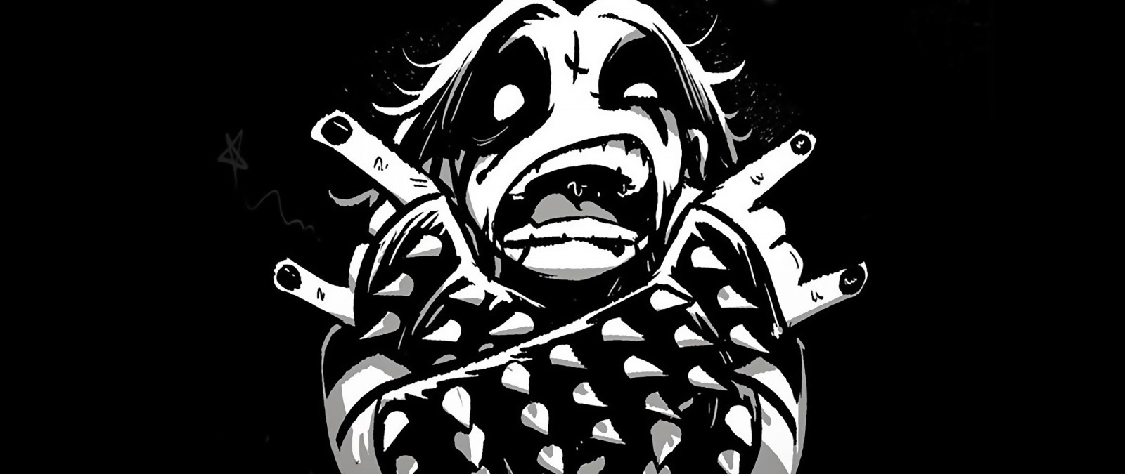 black metal, temný, tmavé pozadí, černobílý, JP Ahonen, dábelský