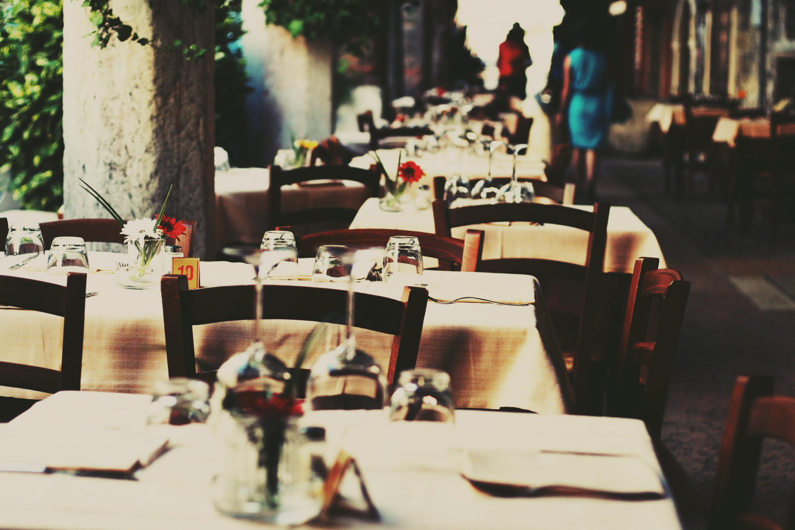 Itálie, stůl, restaurace, Vzhled interiéru, Verona, nábytek, funkce sál, hostina, Thomastassy