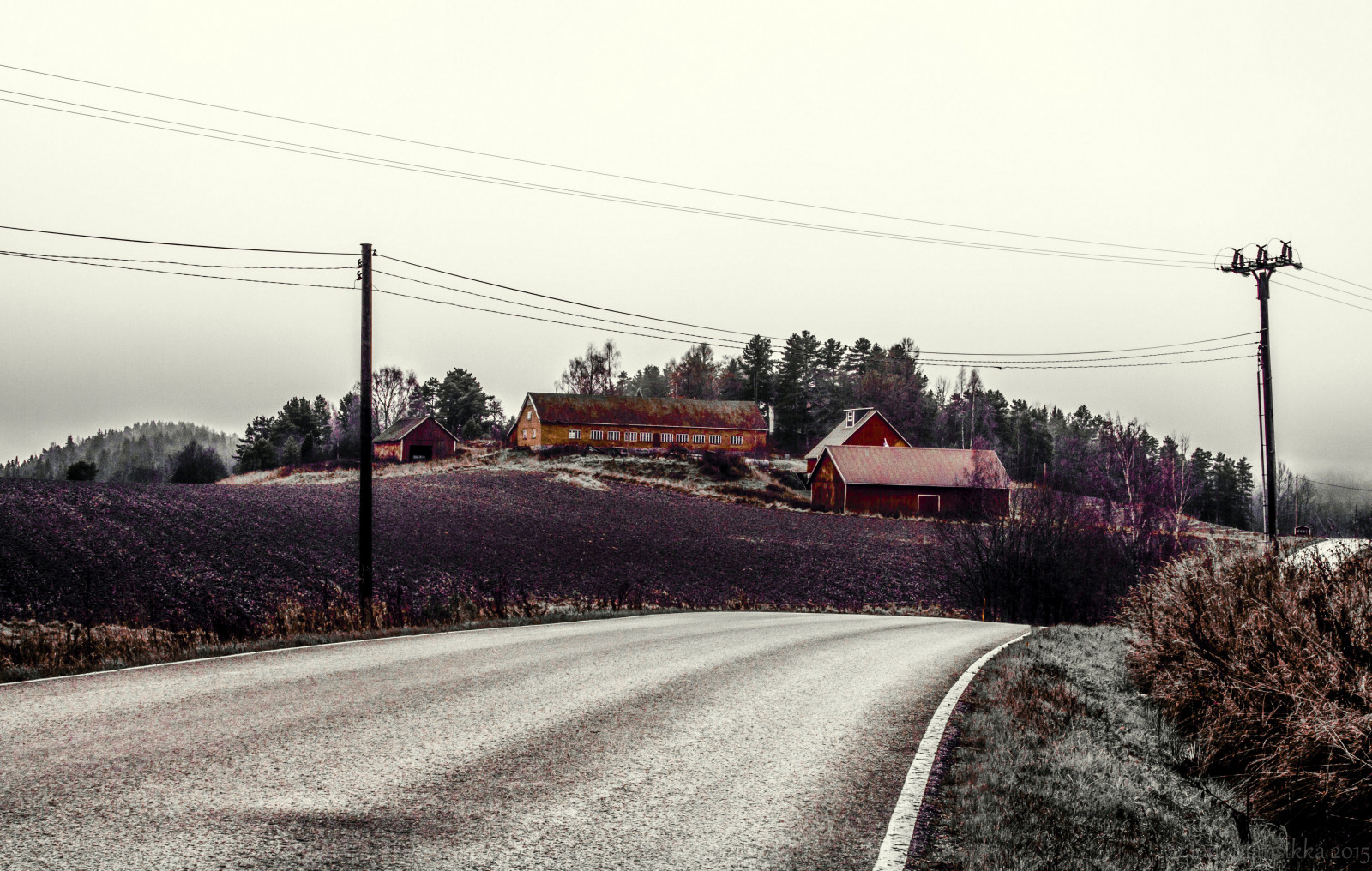 doprava, silnice, strom, dráha, nebe, zima, ráno, pruh, rostlina, venkov, auto, čára, krajina, mrak, sníh, železniční doprava, kopec