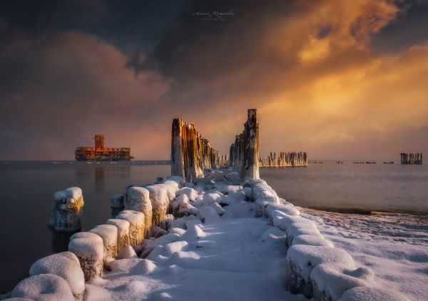 nature,landscape,water,snow,winter,pillar