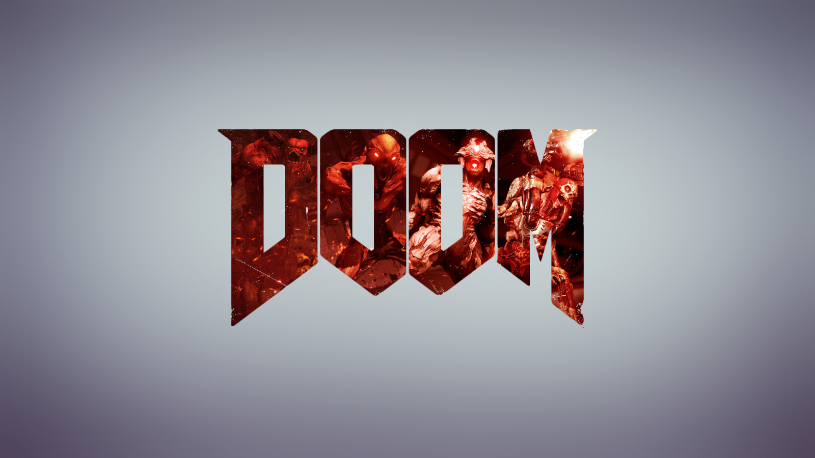 ilustrace, videohry, jednoduché pozadí, minimalismus, Červené, text, logo, grafický design, Doom hra, doom 2016, značka, UMĚNÍ, reklamní, počítač tapeta, font