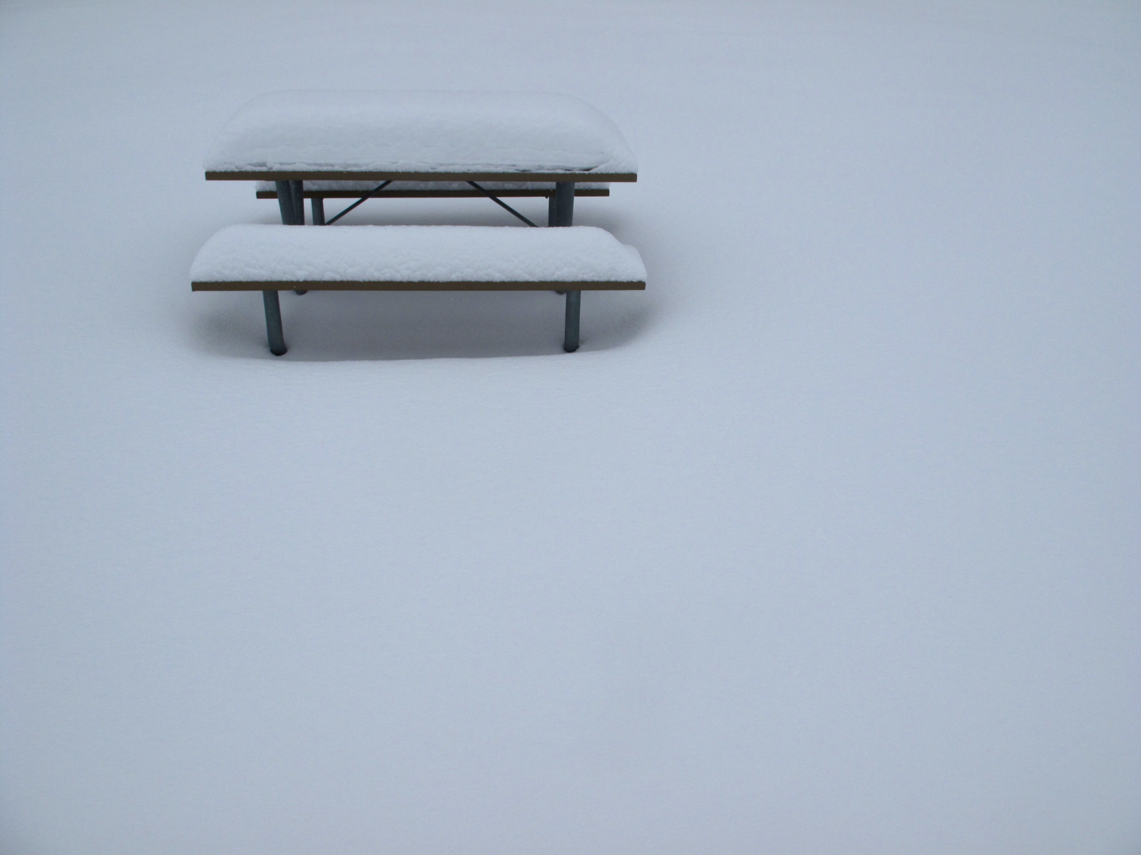 Wallpaper park, winter, shadow, white, snow, Canada, storm, table, picnic, Quebec, hiver