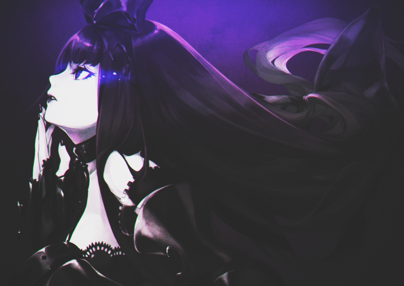 illustration, fantasy art, anime, anime girls, fan art, purple illustration, fantasy art, anime, anime girls, fan art, purple