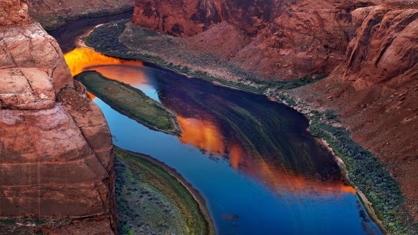 nature,landscape,canyon,river,water,rocks