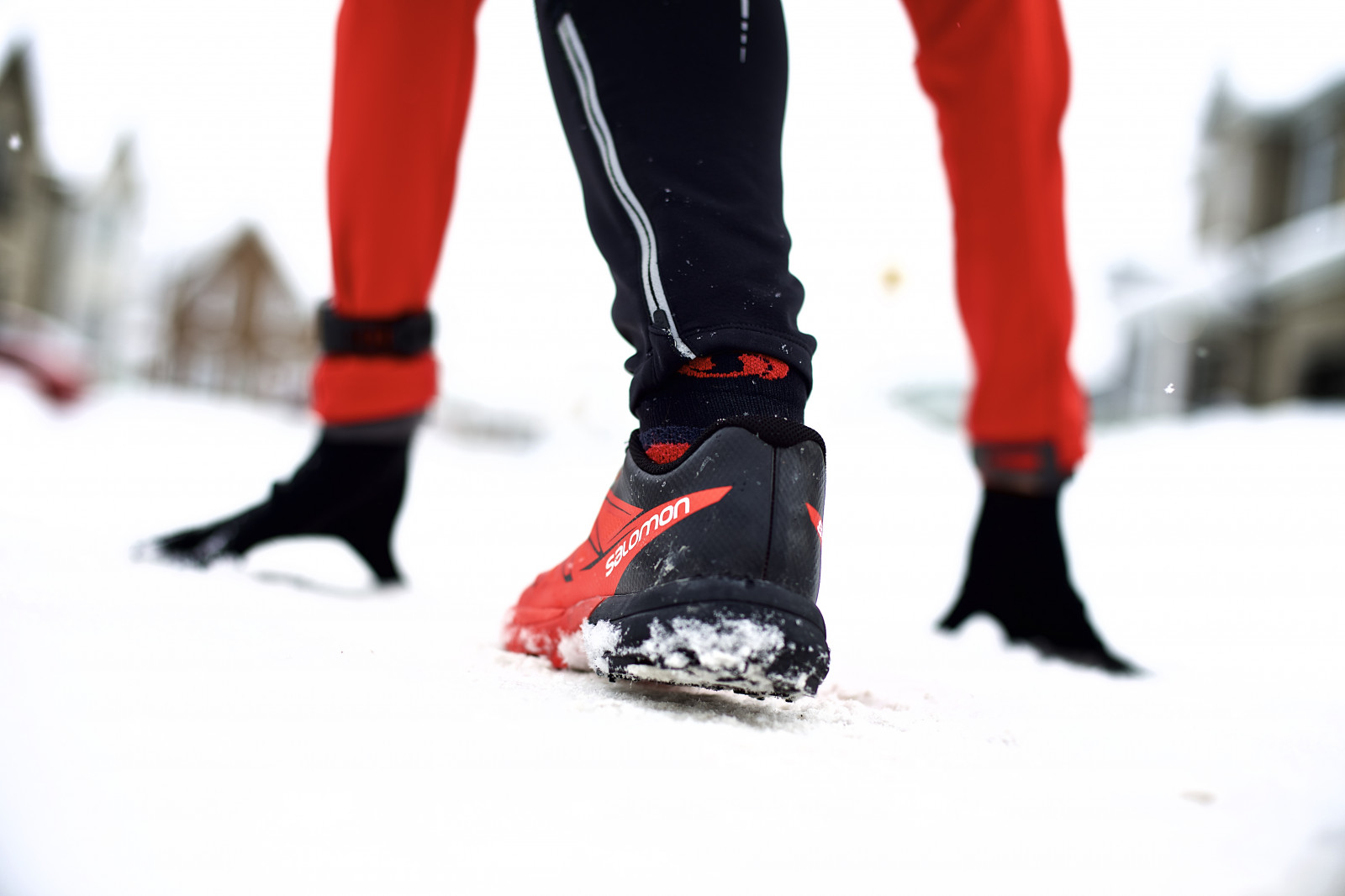 Wallpaper snow, cold, Canon, shoes, bokeh, Run, ice skate, Boston