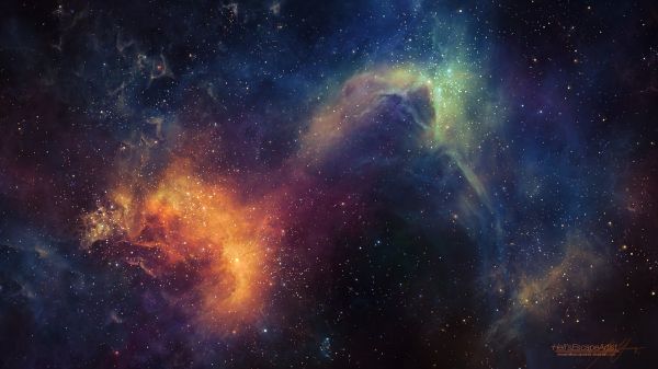 digital art,abstract,galaxy,space,space art,nebula