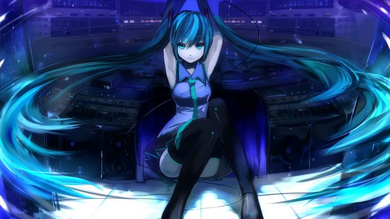 anime, anime girls, Vocaloid, Hatsune Miku, twintails, screenshot anime, anime girls, Vocaloid, Hatsune Miku, twintails, screenshot