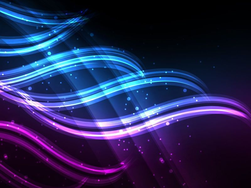 ilustrace, digitální umění, neon, kruh, noc, tvary