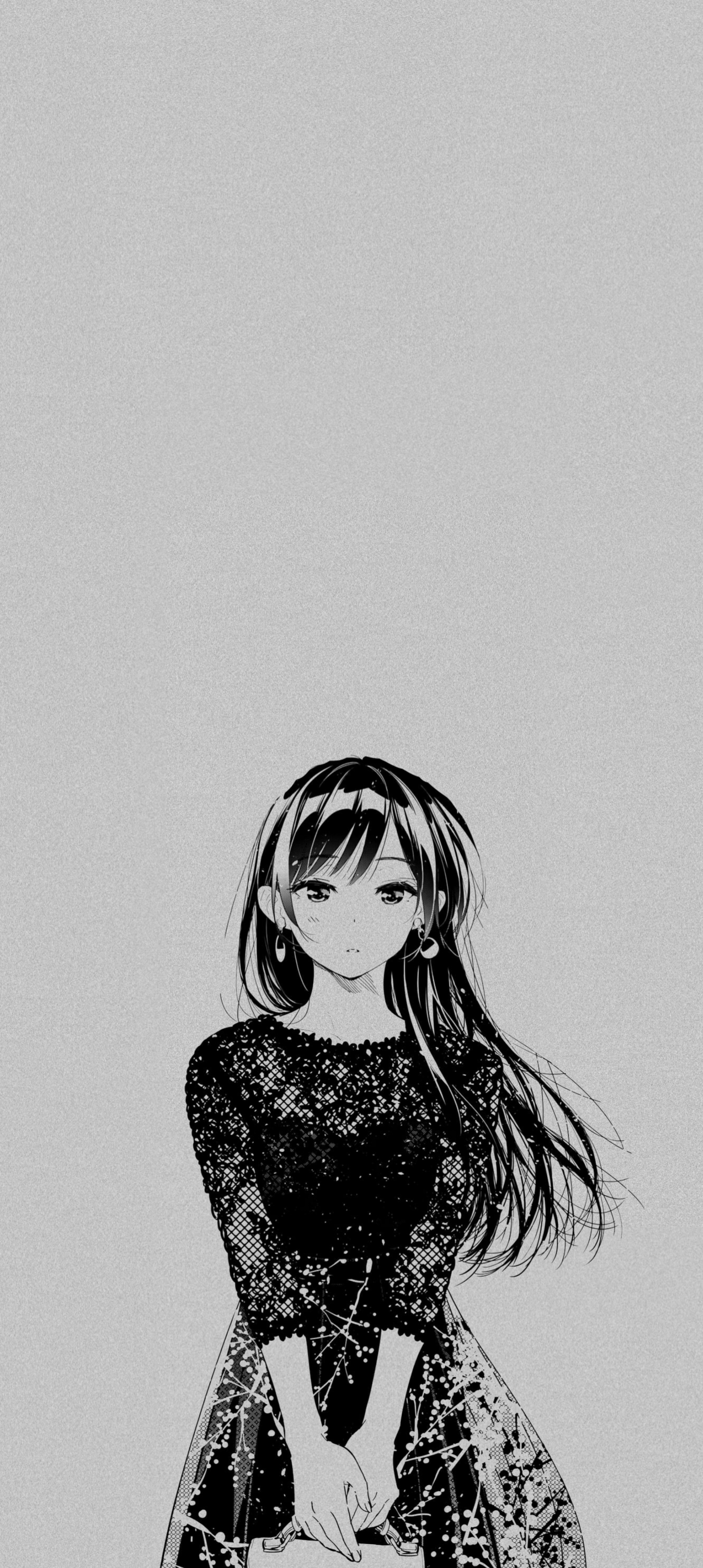 Chizuru Mizuhara, manga, jednoduché pozadí, minimalismus