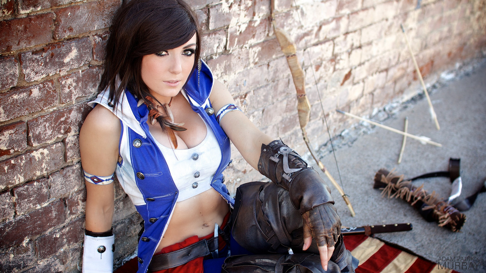 ženy, cosplay, model, výstřih, Assassin Creed, Jessica Nigri, oblečení, dívka, kostým, focení