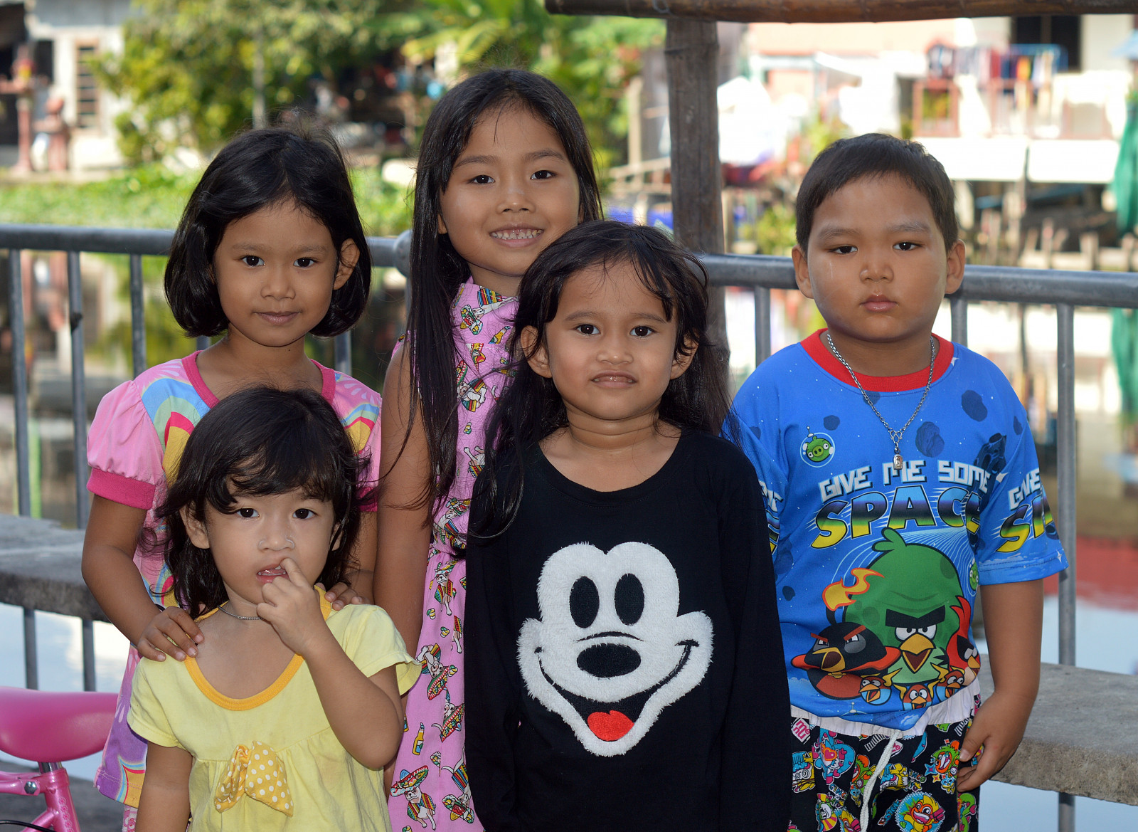 roztomilý, košile, portréty, děti, Thajsko, myš, Nikon, tváře, Pět, Bangkok, posměch, šest, Khlong, Bangkhen, Thanon, D3200, Nov82014nikon