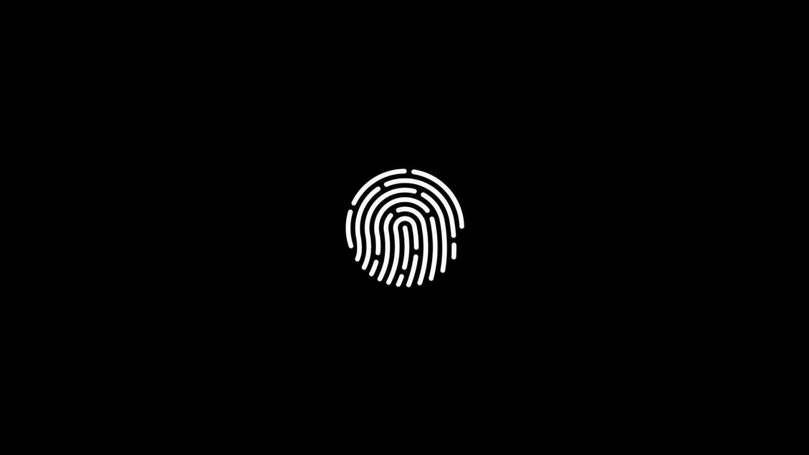 Wallpaper simple background, minimalism, fingerprint, black background 1920x1080 iamlegend