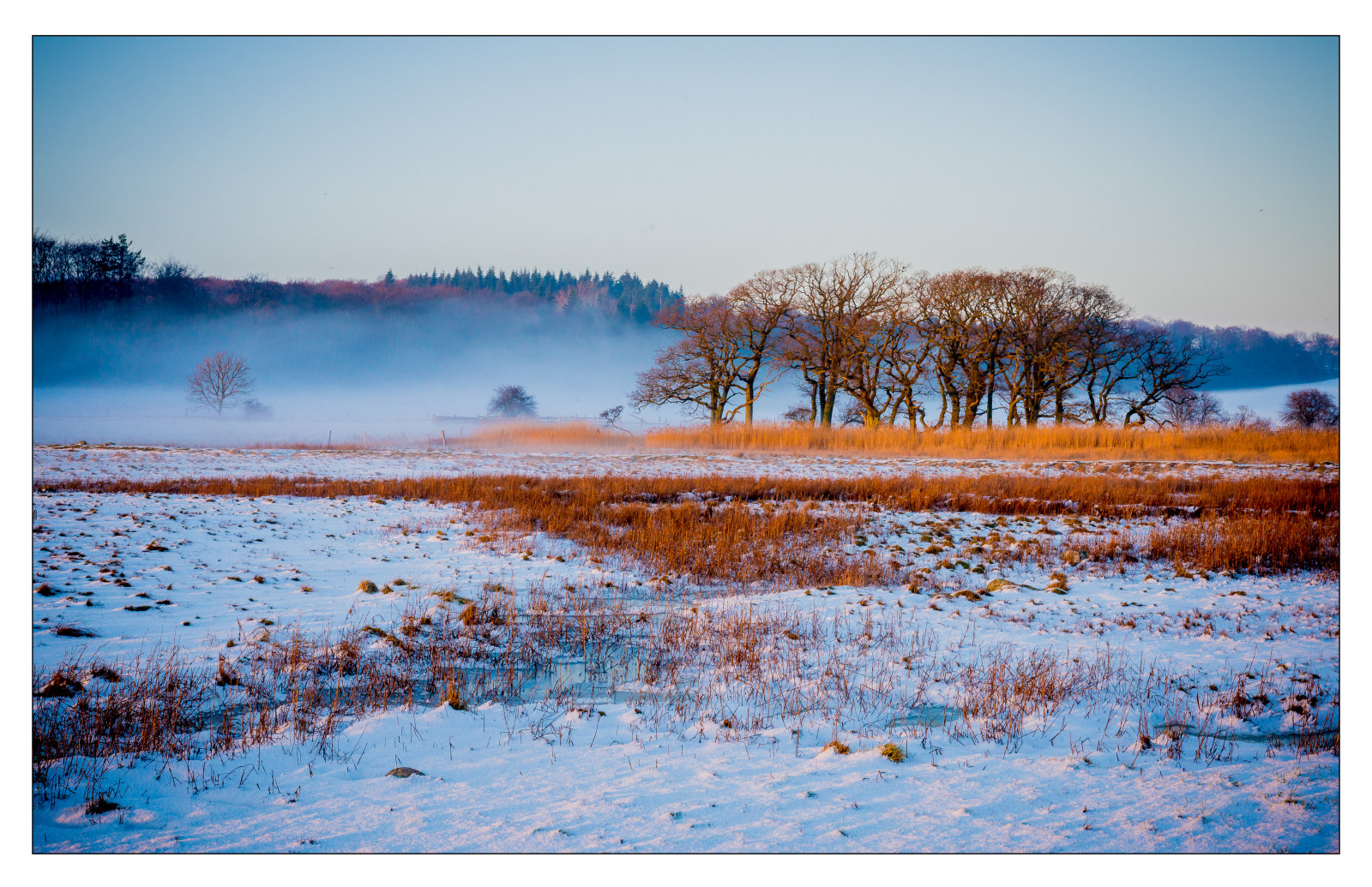 Wallpaper : winter, mist, snow, fog, landscape, Denmark, haze, Nikon ...