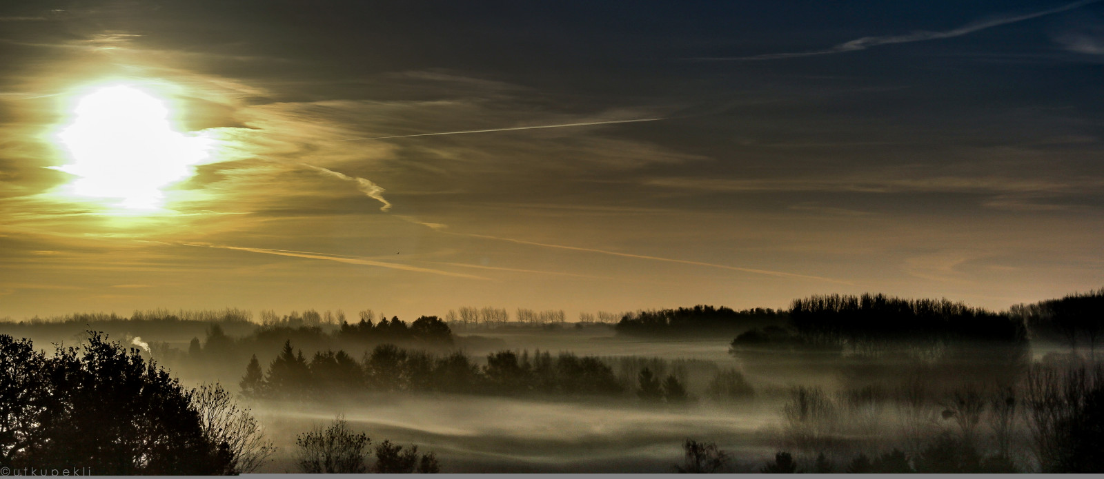 Wallpaper sunlight, landscape, forest, sunset, nature, reflection, sky, sunrise, cold, evening