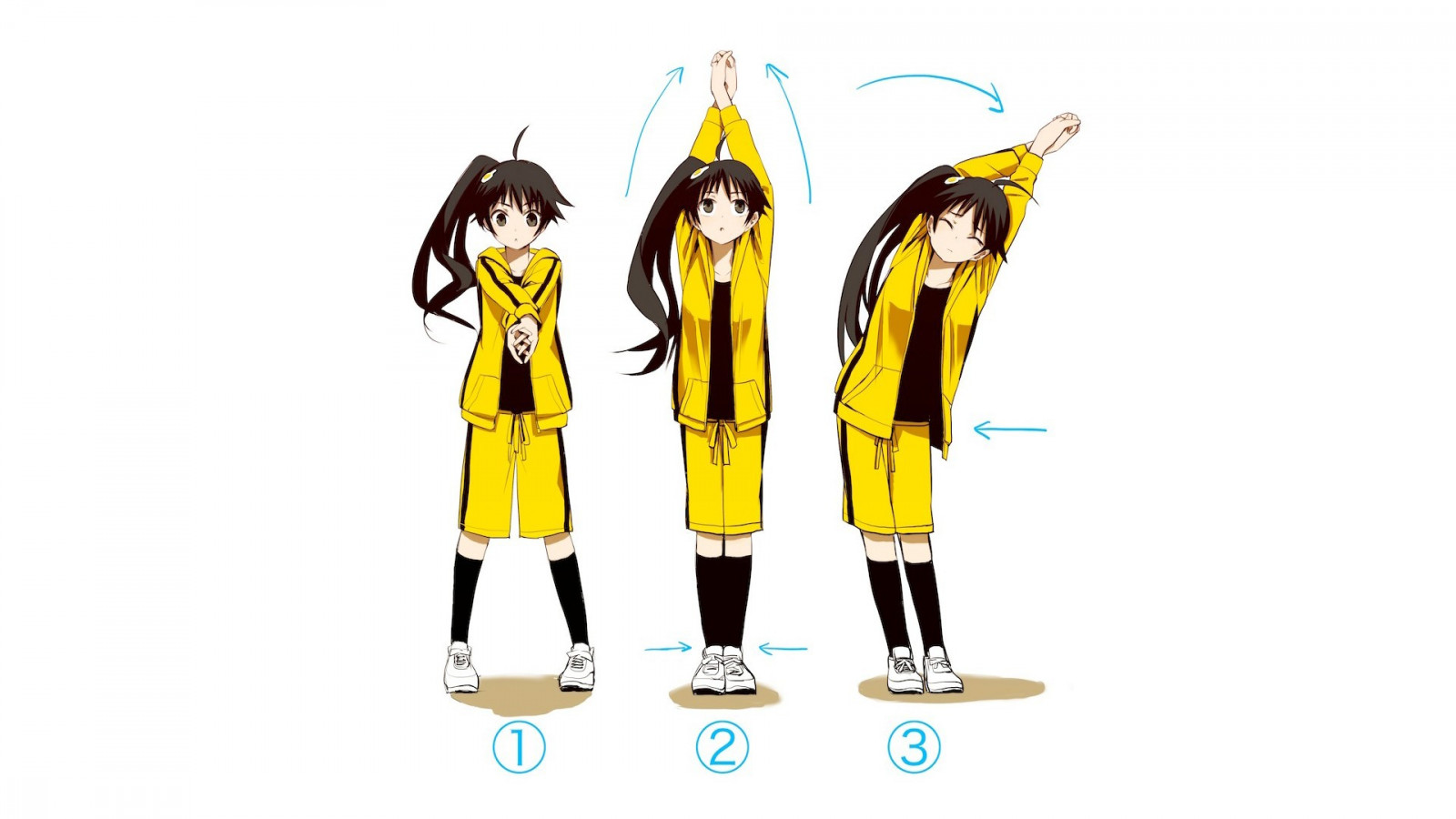 ilustrace, Monogatari Series, žlutý, kreslená pohádka, Araragi Karen, figurka, akční figurka